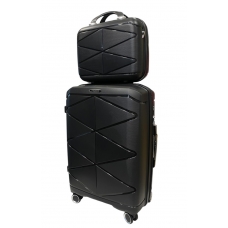Комплект валіз Madisson Snowball 51304/M+VA колір чорний