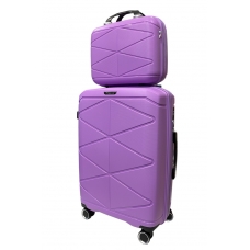 Комплект валіз Madisson Snowball 51304/M+VA колір бузковий